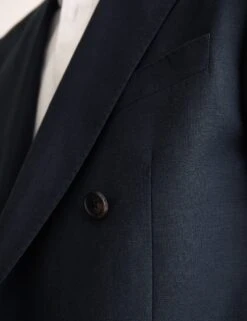 Jaeger Tailored Fit Silk & Linen Blend Double Breasted Suit Jacket -Marks And Spencer Shop Tailored Fit Silk Linen Blend Double Breasted Suit Jacket 5