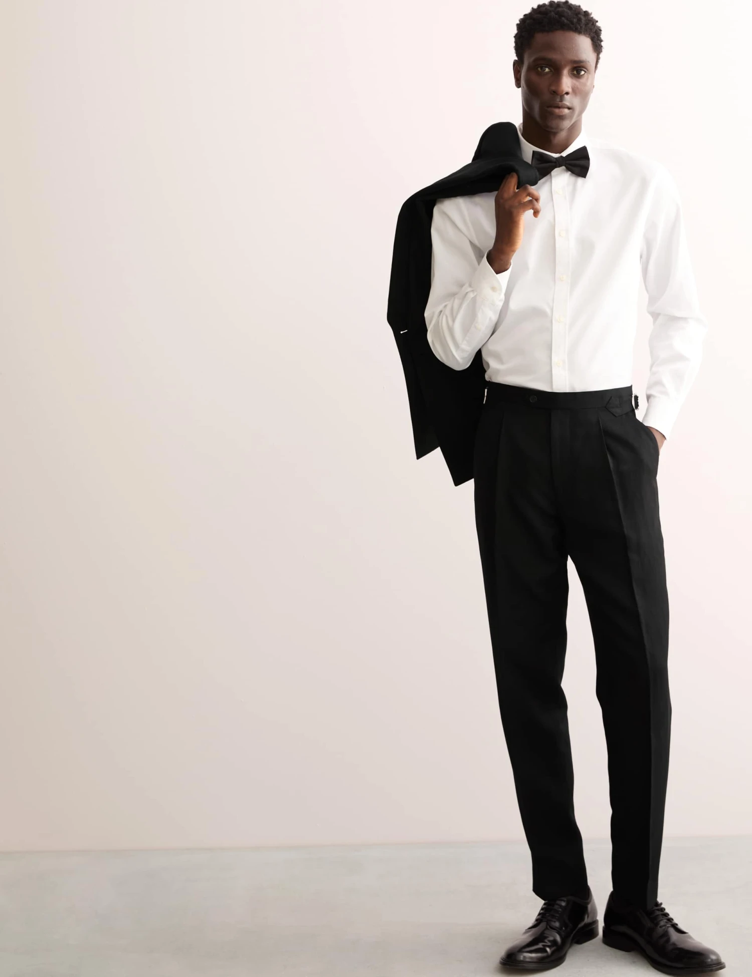 Jaeger Tailored Fit Wool Linen Silk Trousers 1 Jaeger Tailored Fit Wool Linen Silk Trousers