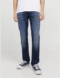 Jack & Jones Tapered Fit Cotton Blend 5 Pocket Jeans