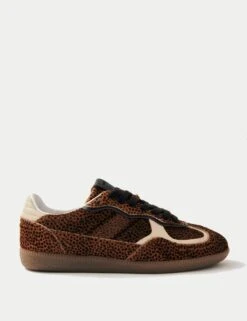 ALOHAS Tb.490 Rife Leather Animal Print Trainers