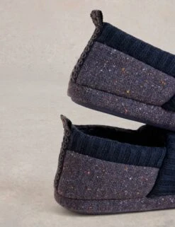 WHITE STUFF Textured Moccasin Slippers -Marks And Spencer Shop Textured Moccasin Slippers 3