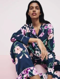 The Floral Print Pyjama Set -Marks And Spencer Shop The Floral Print Pyjama Set 4
