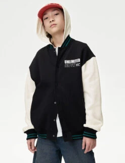 Unlimited Supply Graphic Bomber Hoodie (6-16 Yrs)