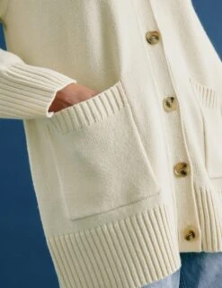 V-Neck Button Front Longline Cardigan With Wool 14 V-Neck Button Front Longline Cardigan With Wool -Marks And Spencer Shop V Neck Button Front Longline Cardigan with Wool 4