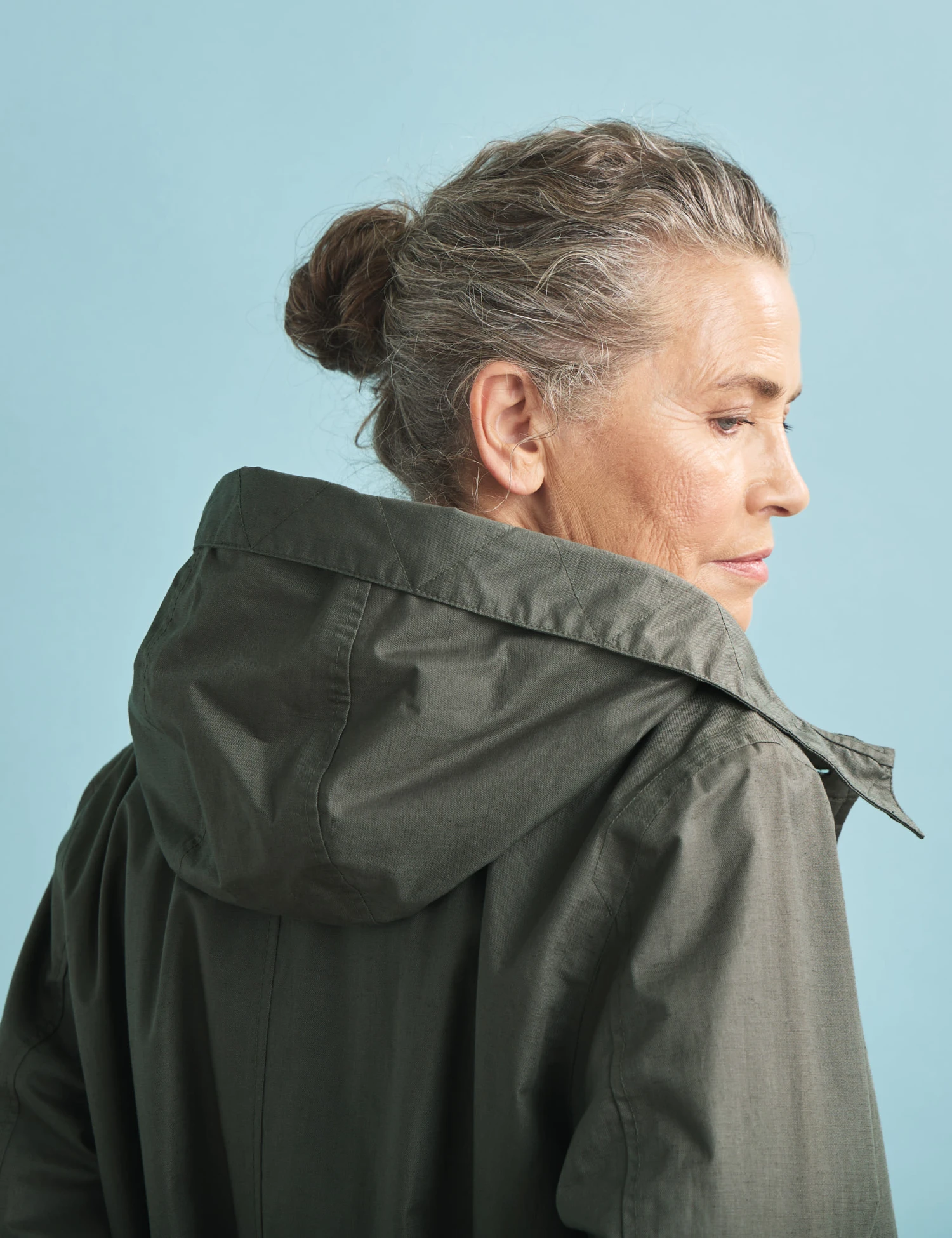 Waterproof Linen Rich Longline Raincoat 4 Waterproof Linen Rich Longline Raincoat - Image 4