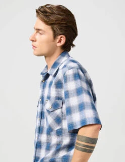 Wrangler Western Cotton Rich Check Shirt -Marks And Spencer Shop Western Cotton Rich Check Shirt 5