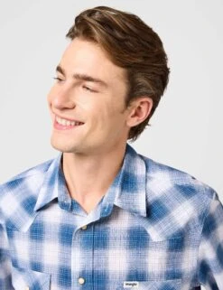 Wrangler Western Cotton Rich Check Shirt -Marks And Spencer Shop Western Cotton Rich Check Shirt 7