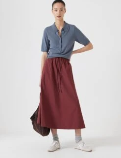 Wool Blend Collared Neck Knitted Top -Marks And Spencer Shop Wool Blend Collared Neck Knitted Top 2