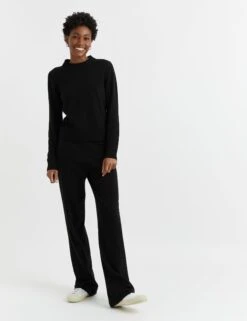 CHINTI & PARKER Wool Rich Cropped Jumper With Cashmere