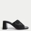 Woven Block Heel Open Toe Mules 17 Woven Block Heel Open Toe Mules -Marks And Spencer Shop Woven Block Heel Open Toe Mules