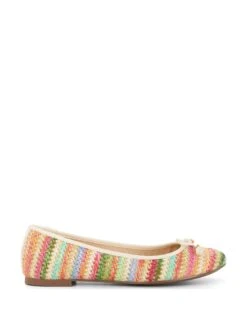 Dune London Woven Flat Ballet Pumps