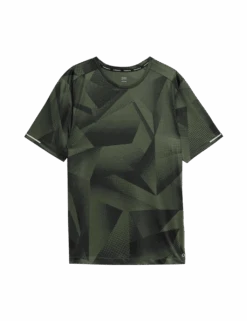 Abstract Print Training T-Shirt -Marks And Spencer Shop abstract print training t shirt 1
