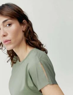 Born Aina Crew Neck Cutout Detail Sports T-Shirt -Marks And Spencer Shop aina crew neck cutout detail sports t shirt 11