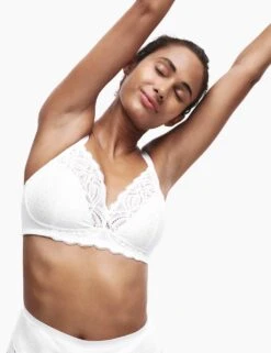 Amelia Lace Non Wired Full Cup Bra (A-E) -Marks And Spencer Shop amelia lace non wired full cup bra a e 1 16