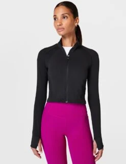 Sweaty Betty Athlete Seamless Zip Up Cropped Jacket -Marks And Spencer Shop athlete seamless zip up cropped jacket 13
