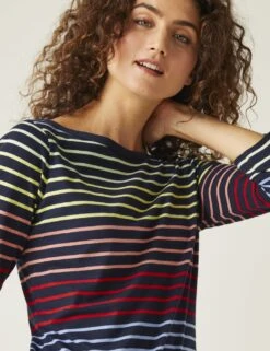 Regatta Bayletta Cotton Blend Striped T-Shirt -Marks And Spencer Shop bayletta cotton blend striped t shirt 11