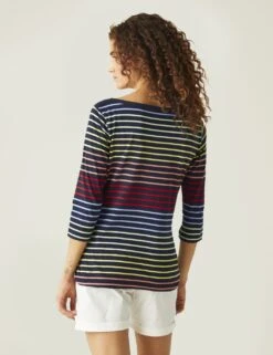 Regatta Bayletta Cotton Blend Striped T-Shirt -Marks And Spencer Shop bayletta cotton blend striped t shirt 12