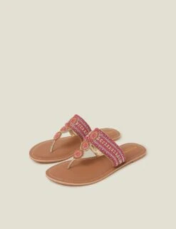 Accessorize Beaded Circle Flat Toe Thong Sandals 15 Accessorize Beaded Circle Flat Toe Thong Sandals -Marks And Spencer Shop beaded circle flat toe thong sandals 7