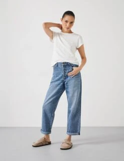 Boyfriend Mid Rise Cropped Turn Up Jeans -Marks And Spencer Shop boyfriend mid rise cropped turn up jeans 6