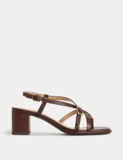Buckle Block Heel Sandals -Marks And Spencer Shop buckle block heel sandals 5