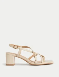 Buckle Block Heel Sandals -Marks And Spencer Shop buckle block heel sandals 8