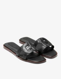 Cole Haan Chrisee Leather Flat Square Toe Sliders -Marks And Spencer Shop chrisee leather flat square toe sliders 11