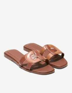 Cole Haan Chrisee Leather Flat Square Toe Sliders -Marks And Spencer Shop chrisee leather flat square toe sliders 16