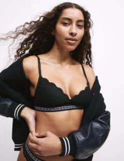 Cleo Lace Non Wired Plunge Bra (A-E) -Marks And Spencer Shop cleo lace non wired plunge bra 5