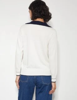 MONSOON Collared V-Neck Button Detail Jumper With Wool 16 MONSOON Collared V-Neck Button Detail Jumper With Wool -Marks And Spencer Shop collared v neck button detail jumper with wool 6