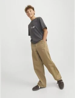 Jack & Jones Junior Cotton Blend Chinos (8-16 Yrs) -Marks And Spencer Shop cotton blend chinos 8 16 yrs 1 16