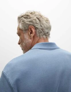 Relaxed Fit Pure Cotton Garment Dyed Polo Shirt -Marks And Spencer Shop cotton blend garment dyed polo shirt 2