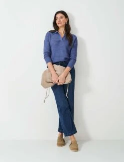 Cotton Blend Textured Collared Jumper -Marks And Spencer Shop cotton blend textured collared jumper 10