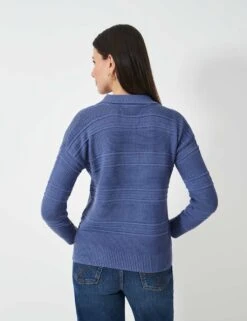 Cotton Blend Textured Collared Jumper -Marks And Spencer Shop cotton blend textured collared jumper 13