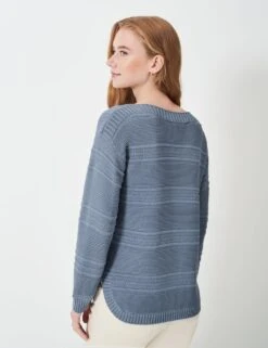 Cotton Blend Textured Slash Neck Jumper -Marks And Spencer Shop cotton blend textured slash neck jumper 10