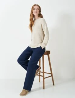 Cotton Blend Textured Slash Neck Jumper -Marks And Spencer Shop cotton blend textured slash neck jumper 17