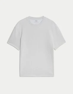 Cotton Blend Ultimate Performance T-Shirt -Marks And Spencer Shop cotton blend ultimate performance t shirt 16