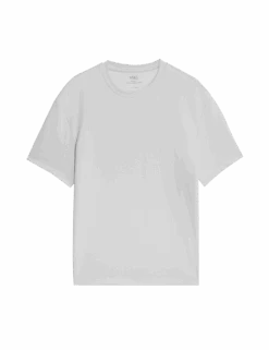 Cotton Blend Ultimate Performance T-Shirt -Marks And Spencer Shop cotton blend ultimate performance t shirt 2