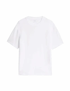 Cotton Blend Ultimate Performance T-Shirt -Marks And Spencer Shop cotton blend ultimate performance t shirt