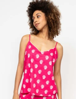 Cyberjammies Cotton Modal Shell Print Cami Top -Marks And Spencer Shop cotton modal shell print cami top 7