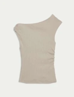 Cotton Rich Asymmetric Neck Vest 27 Cotton Rich Asymmetric Neck Vest -Marks And Spencer Shop cotton rich asymmetric neck vest 8