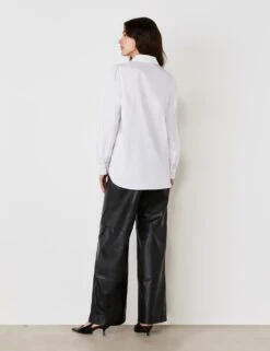 Cotton Rich Collared Pintuck Shirt -Marks And Spencer Shop cotton rich collared pintuck shirt 7