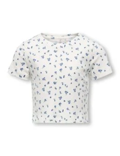 Cotton Rich Floral Cropped Top (7-14 Yrs) -Marks And Spencer Shop cotton rich floral cropped top 7 14 yrs 1 6