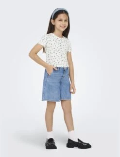 Cotton Rich Floral Cropped Top (7-14 Yrs) -Marks And Spencer Shop cotton rich floral cropped top 7 14 yrs 1 7