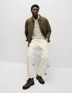 Cotton Rich Half Zip Jumper -Marks And Spencer Shop cotton rich half zip jumper 14