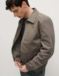 Cotton Rich Harrington Jacket -Marks And Spencer Shop cotton rich harrington jacket 8