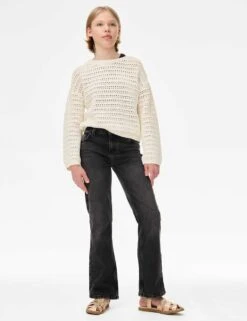 Cotton Rich Knitted Jumper (6-16 Yrs) -Marks And Spencer Shop cotton rich jumper 6 16 yrs 1 3