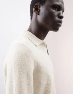 Cotton Rich Open Neck Knitted Polo Shirt -Marks And Spencer Shop cotton rich open neck knitted polo shirt 12