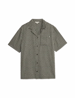 Cotton Rich Printed Pyjama Top -Marks And Spencer Shop cotton rich printed pyjama top