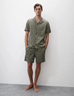 Cotton Rich Printed Pyjama Top -Marks And Spencer Shop cotton rich printed pyjama top 9