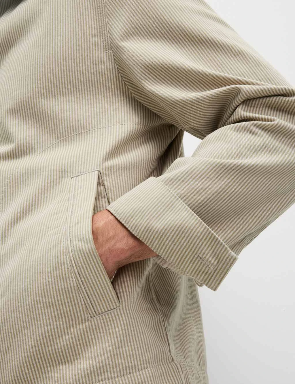 Cotton Rich Striped Harrington Jacket 13 Cotton Rich Striped Harrington Jacket - Image 13